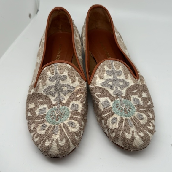 Ramon Tenza Ukraine Embroidered Floral & Leather Loafers Slip on Flats Size 7.5 - Picture 12 of 12